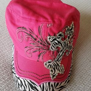 Womens Cross Hat Pink